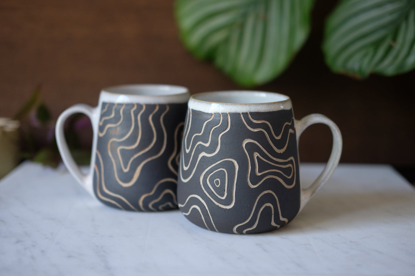 Abstract- Fat Belly Mug