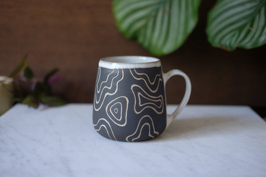 Abstract- Fat Belly Mug