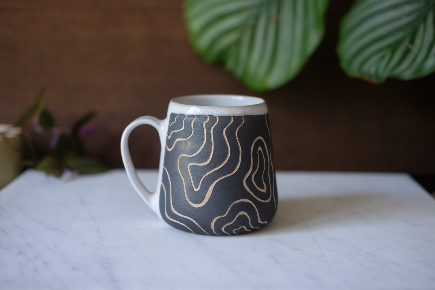 Abstract- Fat Belly Mug