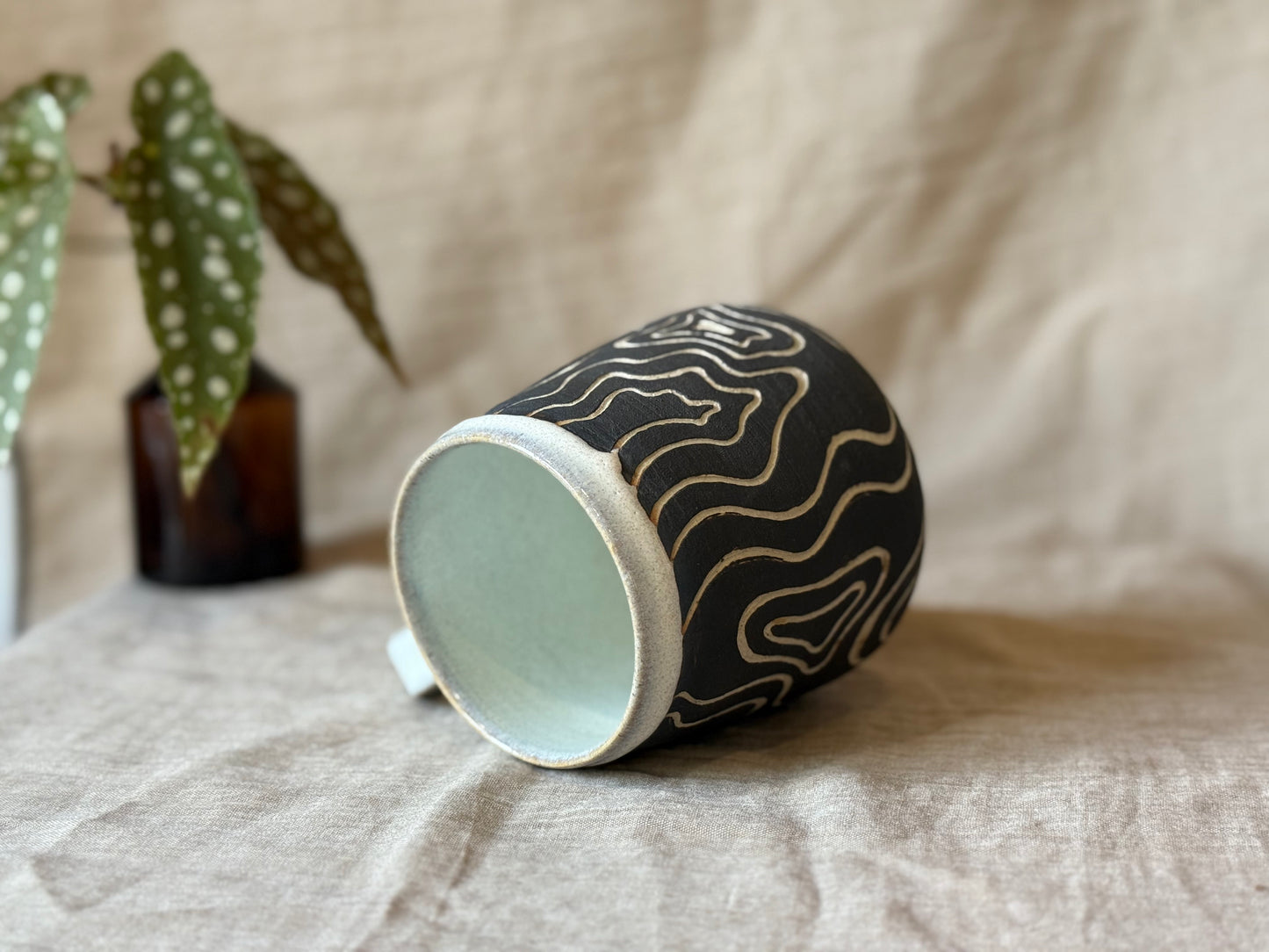 Abstract- Fat Belly Mug