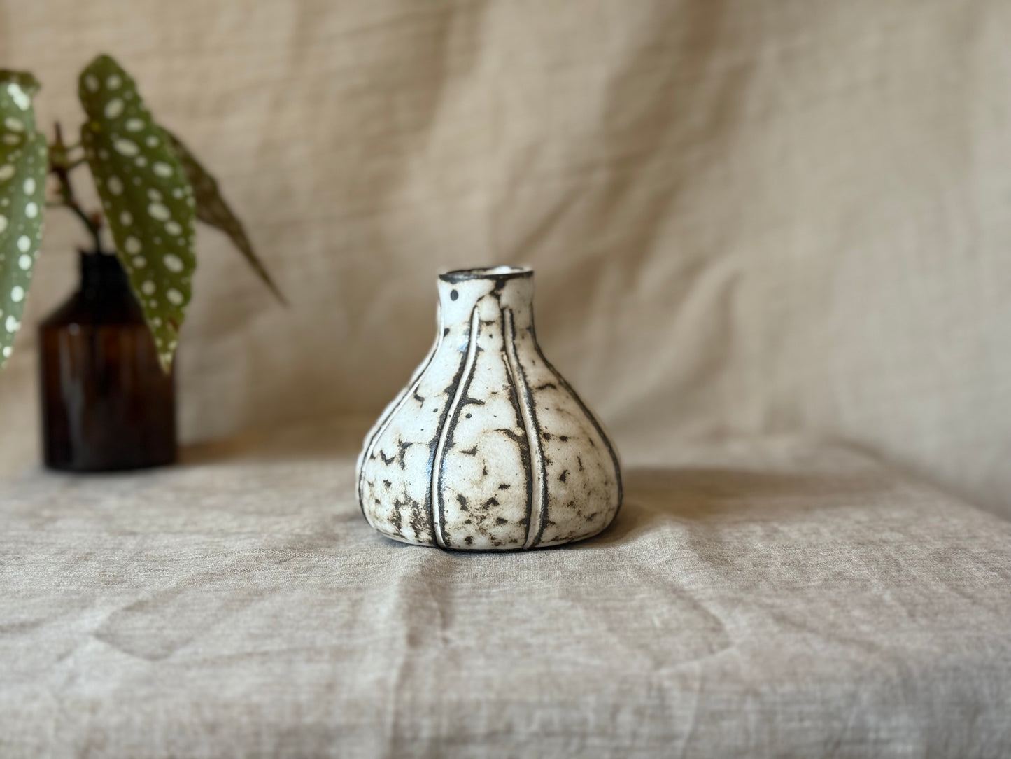 White Stripe - Bud Vase
